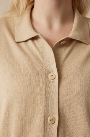 Bildausschnitt Damen-Bluse in beige